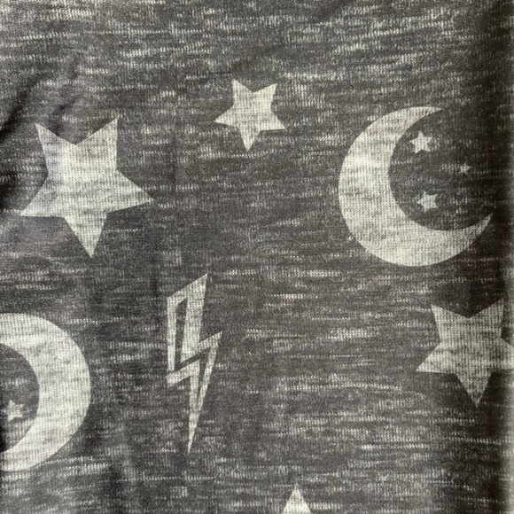 NWT $95 TEREZ 3" Tall Band leggings in MOON - BACK AND HEATHERED, Size Large - Picture 8 of 9